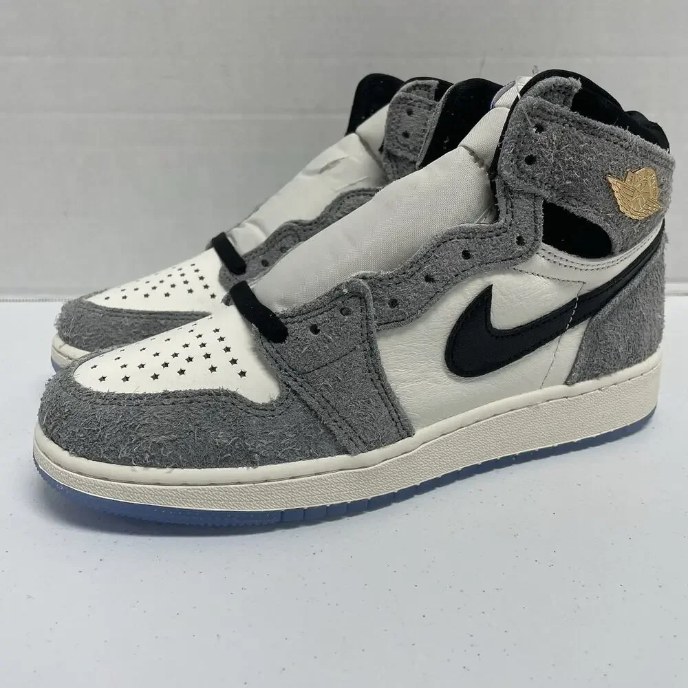 Air Jordan 1 Retro High OG GS All-Star Cool Grey FD1437 003 Size 4.5 Y Kid White